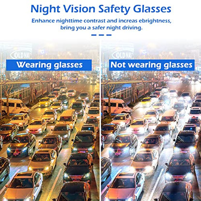 OXG 12 Pack Safety Glasses, ANSI Z87.1 Impact Resistant Anti-Scratch Safety Goggles for Men Women Youth - color: Yellow