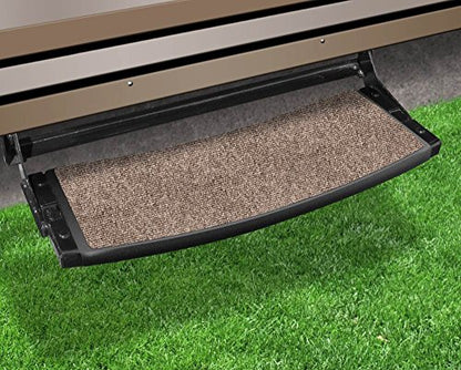 Prest-O-Fit 2-0371 Outrigger Radius RV Step Rug Walnut Brown 22 In. Wide - color: Walnut Brown
