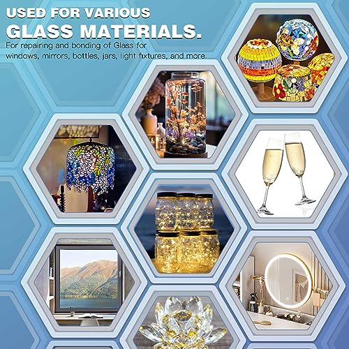 Glass Glue, 30g, Instant Strong Bond for Glass, Acrylic, Waterproof, Dries Clear, Quick Curing, Ideal for Craft, Jewelry, Rhinestone, Crystal, Mirror, Glasses - size: 30g*1, style: Glass Glue