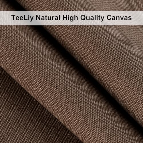 Cotton Canvas Fabric, 16oz Natural Duck Canvas Fabric Textil Medium Weight 59" Wide x 36" Lengths for Painting, Sewing, Bag, Embroidery and Crafts Projects (Coffee Brown) - color: Coffee Brown