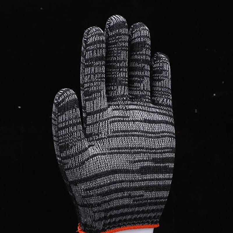 12pcs Durable Work Gloves - Breathable, Thin & Wear-Resistant for Construction, Gardening, Home Renovation & Auto Repair