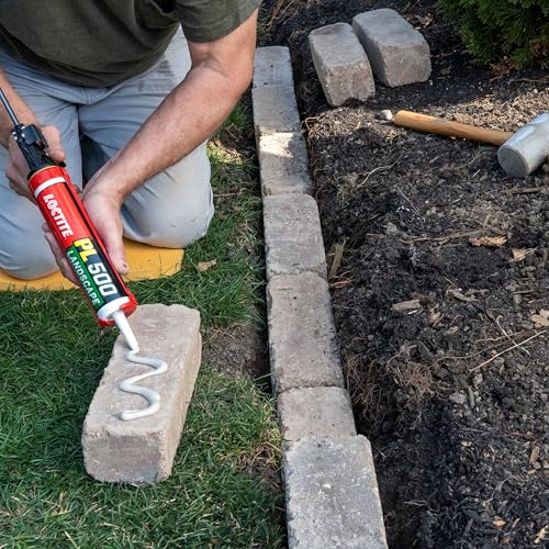 Loctite PL500 Landscape Block & Stone, Light tan Adhesive, 28 fl oz Cartridge, 1 Pack - size: Single, style: 28 Ounce Cartridge