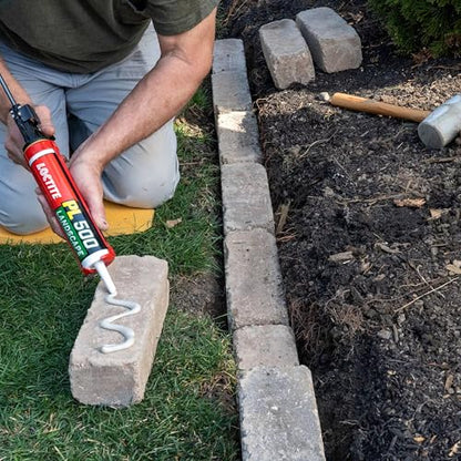 Loctite PL500 Landscape Block & Stone, Light tan Adhesive, 28 fl oz Cartridge, 1 Pack - size: Single, style: 28 Ounce Cartridge