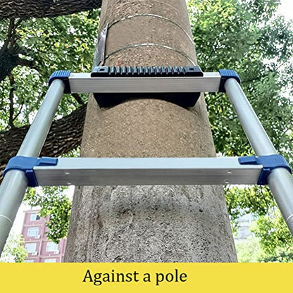 Rubber Steep Ladder Accessory, Ladder Stabilizer, Anti-Slip, Fall Prevention, Scratch Protection, Extension Stepladder Attachment Against Wall, Telegraph Pole, Trunk for Added Stability and Safety