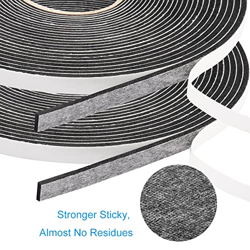 Seal Foam Tape,1/4 Inch W x 1/16 Inch T Weather Stripping for Door and Window,High Density Single Sided Closed Cell Door Insulation Weather Strip,3 Rolls Total 64FT Long