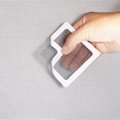 by.RHO Window and Door Screen Repair Patch kit. 25 Patches, (1⅞" x 1⅞" x 20pcs) (3½" x 3½" x 5pcs) - color: Small+medium / Gray