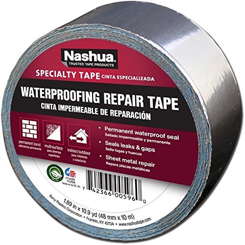 Nashua 361-11 Waterproofing Repair Tape: 2 in. x 32.8 ft. (Aluminum) by Nashua