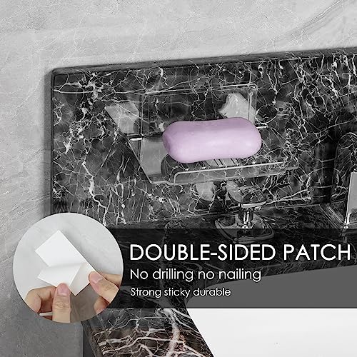 LUEXBOX Double-Sided Mounting Tape Heavy Duty, Nano Tape for Shower, Mounting Squares Clear Sticky Pad for Walls, Adhesive Tape Multipurpose (20 Pack)
