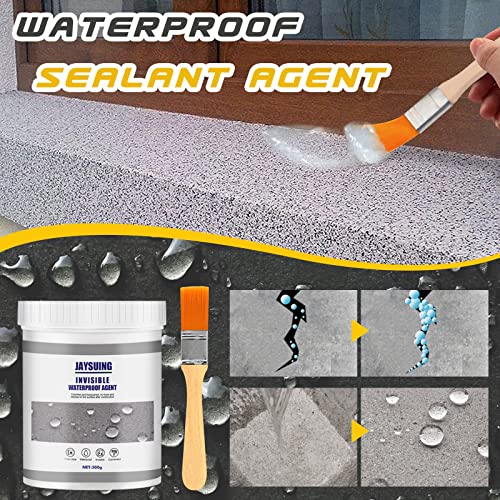 Jaysuing Invisible Waterproof Agent, Waterproof Insulating Sealant, Transparent Repairing Leak Waterproof Adhesive,Super Strong Bonding Sealant Invisible Waterproof Anti-Leakage Agent (100g*1pcs)