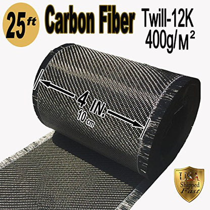 25 ft - Carbon Fiber-Basement Wall Crack Repair Kit - Carbon Fiber Foundation Wall Repair - Easy to use Includes Instructions