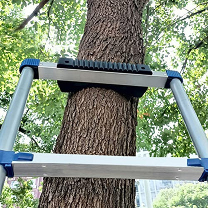 Rubber Steep Ladder Accessory, Ladder Stabilizer, Anti-Slip, Fall Prevention, Scratch Protection, Extension Stepladder Attachment Against Wall, Telegraph Pole, Trunk for Added Stability and Safety