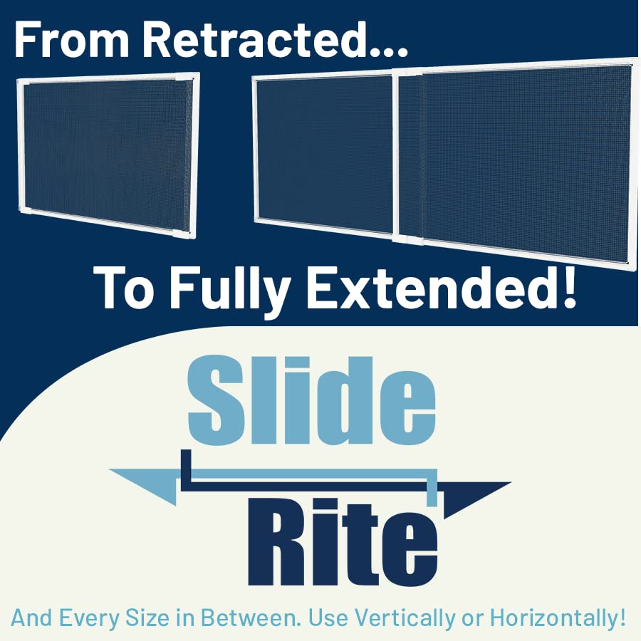 Adjustable & Expandable Window Screen with Slide Rite Technology 21" - 39" x 15" (10-Pack) Pre-Framed Window Screen - size: 21" - 39" x 15" (10-pack)