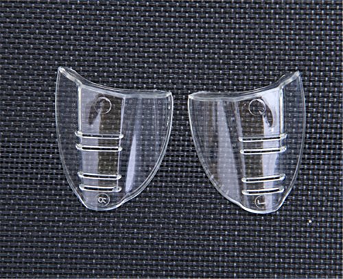 Auony Safety Glasses Side Shields,2 Pairs Slip On Clear Side Shields for Medium to Large Eyeglasses