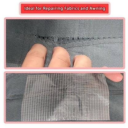 Birllaid 39FT RV Awning Repair Tape for Tarp,Tent, Boat Covers, Sail Repair Tape Waterproof, Heavy Duty - color: Clear, size: 3.15 Inch x 39FT