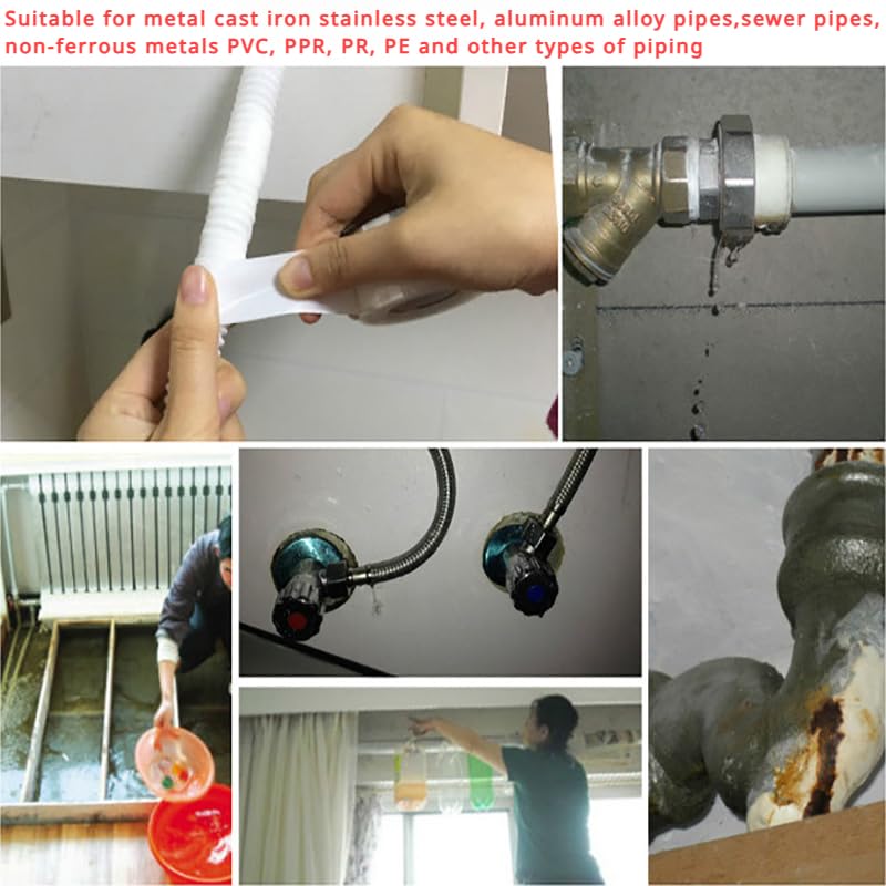 Pipe Tape, Super Strong Waterproof Leak-Proof Sealing Repair Silicone Adhesive, Also Suitable for Repairing Other Items (Green-2.5X150cm) - color: Green-2.5X150cm