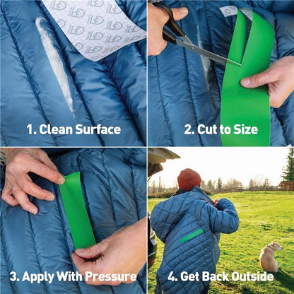 GEAR AID Tenacious Tape 3” x 20” Micro-Ripstop Fabric Gear Repair Tape, Fix Holes and Rips in Puffy Jackets, Rain Gear, Tents, Sleeping Bags and Outdoor Equipment, Orange, 2 Rolls - color: Orange, style: 3" × 20" (2 Rolls)