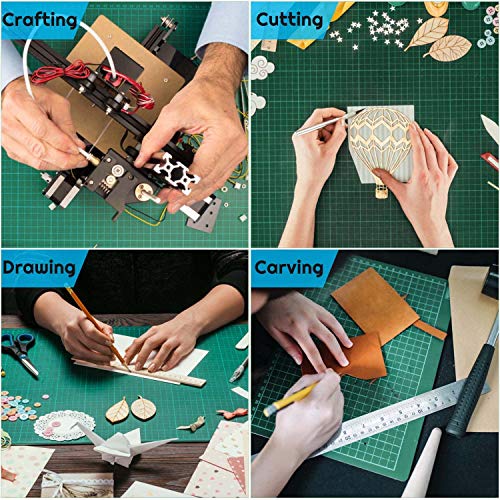 anezus Self Healing Sewing Mat, Rotary Cutting Mat Double Sided 5-Ply Craft Cutting Board for Sewing Crafts Hobby Fabric Precision Scrapbooking Project 9inch x 12inch(A4) - size: 12 inches L x 9 inches W