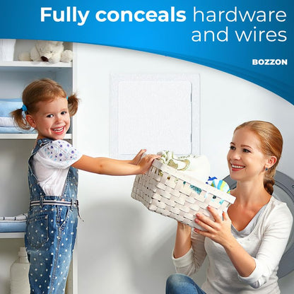 Access Panel for Drywall - 24x24 inch - Wall Hole Cover - Access Door - Plumbing Access Panel for Drywall - Heavy Durable Plastic White - size: 24 x 24