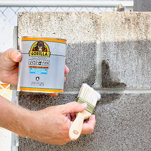 Gorilla Patch & Seal Liquid Rubber Waterproof Sealant, Crystal Clear, 32 Ounce (Pack of 1) - Seals Out Water, Air, and Moisture - color: Clear, size: 1 - Pack