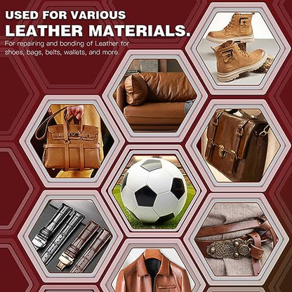 30g Leather Glue, Special Fabric Adhesive for Leather craft, Shoe Repair, Furniture Upholstery, DIY | Strong Bonding Permanent Clear Washable for Genuine Leather Clothing Bags Seats Sofa and PU - size: 30g*1, style: Leather Glue