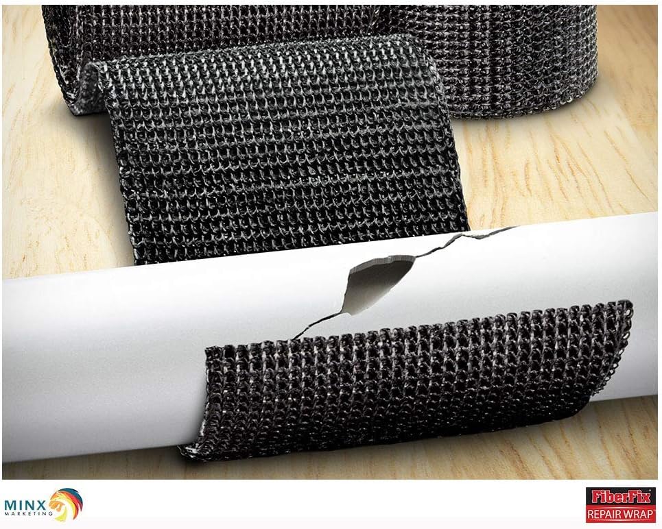 Fix It Wrap Repair Wrap | Strong Fiber Weld Fix | Fiberglass Repair Tape -2 Pack (4 INCH) - size: 2 inches x 50 inches and 4 inches x 50 inches