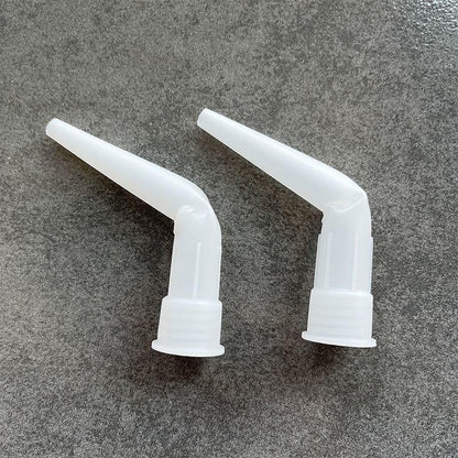 10 Pack Sausage Caulk Gun Angle Nozzle Replacement Curved Caulking Nozzles Tips for Manual Sausage Caulking Gun 10 oz Cartridge Sealants Adhesive Waterproof Caulk & Seal Silicone Sealant